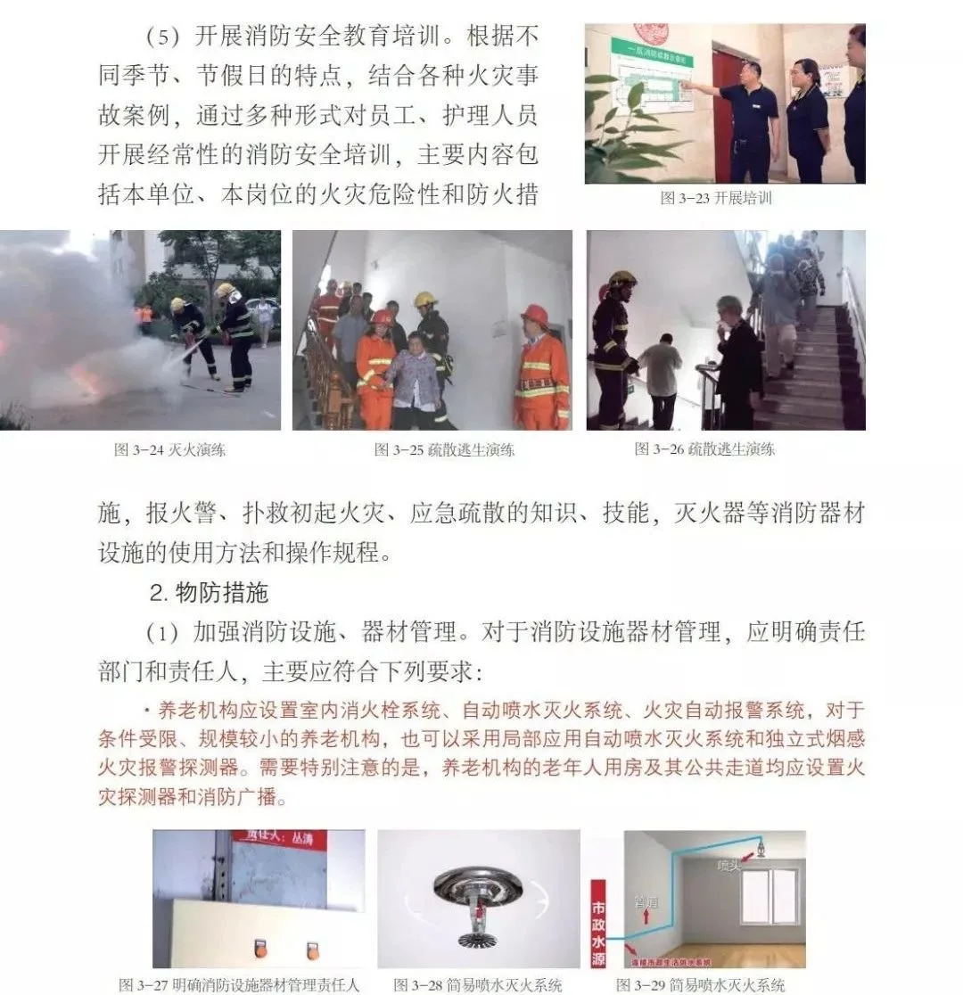 【收藏】养老机构消防安全自查手册