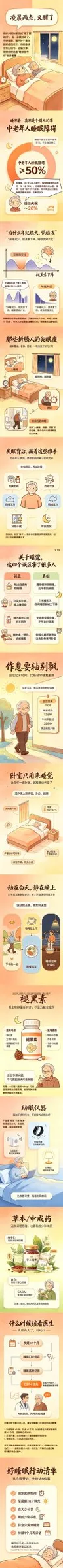 【漫画】凌晨两点还睁着眼:多少老人的失眠,被一句“老了都这样”耽误了